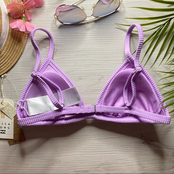 Billabong ๐ Tanlines Lilac Tri Bikini Top - Picture 4 of 9